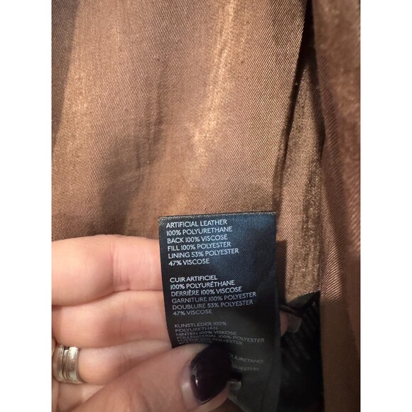 We The Free Felix Faux Vegan Leather Moto Motorcycle Jacket XS Biker - Picture 8 of 8